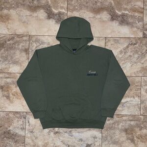 Creek Angler’s Device “ADVENTURES” Hoodie Forest Green - Japanese Brand - Large